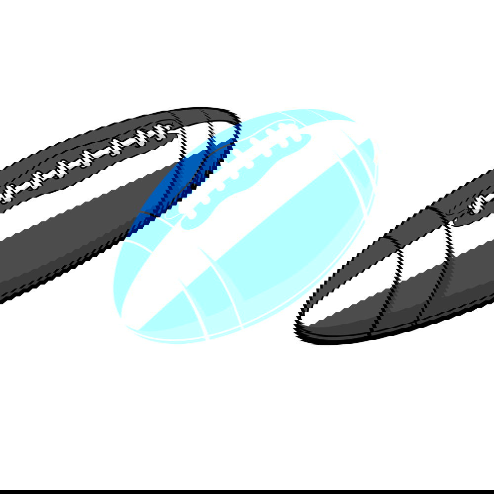 Scotland Rugby Ball T-Shirt (Navy) - Ladies